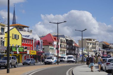 Fort-De-France, Martinik - 9 Ocak 2017 - 9 Ocak 2017 Fort-de-France şehir sokak hayatı. Fort-de-France Martinique Adası, küçük Antiller başkentidir