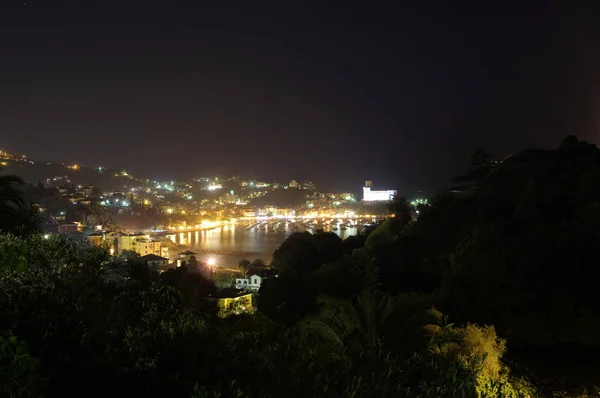 Lerici in der Nacht, ligurien region, italien — Stockfoto