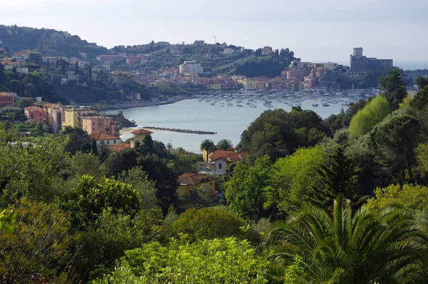 Panoramisch uitzicht op de regio van Lerici, Ligurië, Italië — Stockfoto