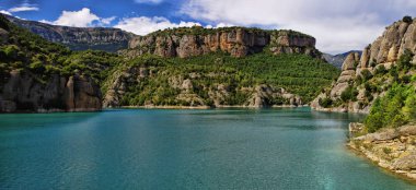 Llosa del Cavall Reservoir, Lleida ili, Katalonya, İspanya.