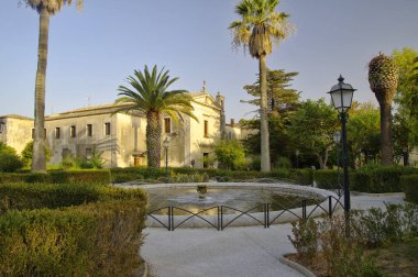 Kamu bahçeleri eski Ragusa Ibla şehir, Sicilya, İtalya