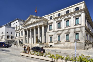 Madrid / İspanya - 11 Nisan 2019 - İspanya 'nın Madrid şehrinde Milletvekilleri Meclisi Kongresi