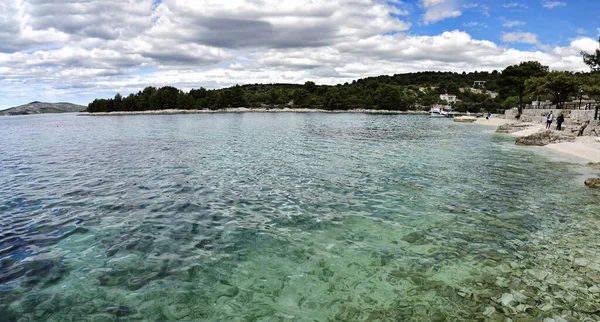 Ciovo Island Kroatien April 2019 Wunderschöne Landschaft Mit Kristallklarem Wasser — Stockfoto
