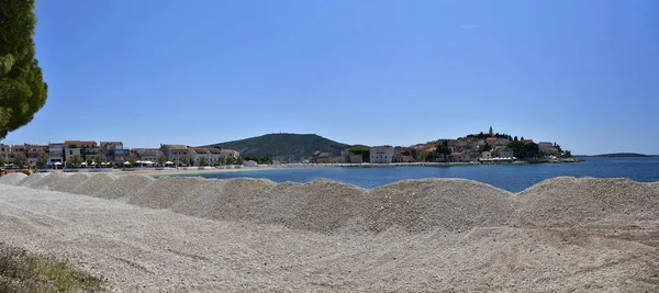 Beeindruckende Stadt Omis Umgeben Von Schluchten Über Dem Fluss Cetina — Stockfoto