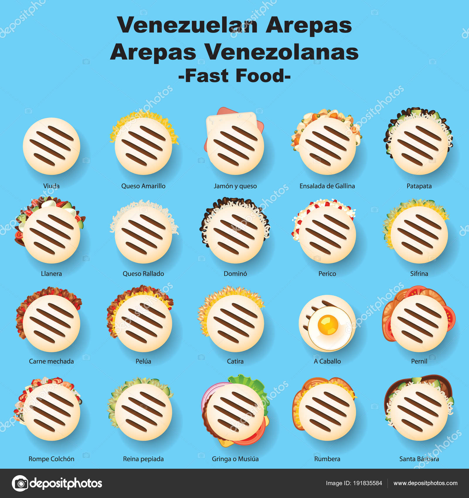 23 Arepas Vectors Royalty Free Vector Arepas Images Depositphotos