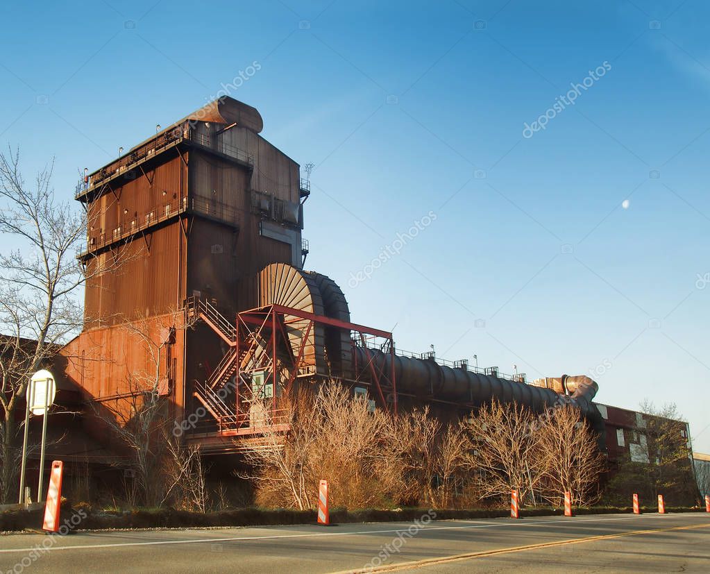 Steel mill in Solvay, New York — Stock Photo © debramillet 150042418