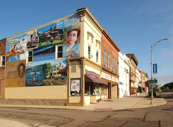 Canandaigua, New York Downtown — Stock Fotó