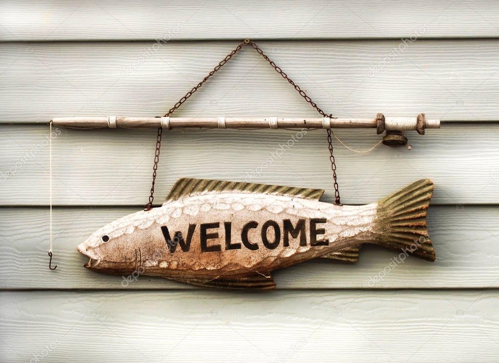 fisherman's welcome sign