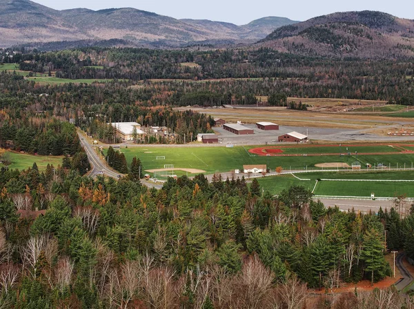 Aerial view of Lake Placid suburbs — Stock Photo, Image