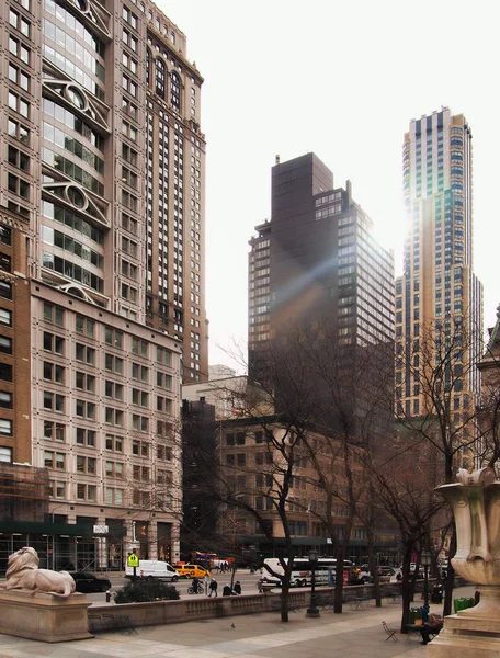 Pohled dolů 5th Avenue — Stock fotografie