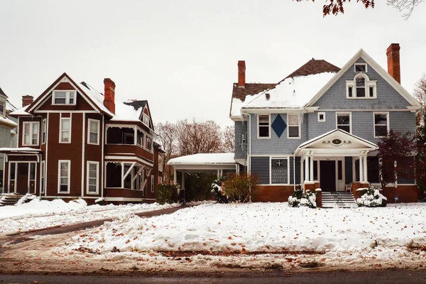 Classic homes in a quiet neighborhood Stock Picture