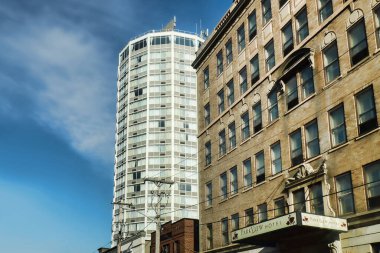 Syracuse, New York, Mart 2020, Genesee Caddesi yakınlarındaki Parkview Otel ve Crowne Plaza Syracuse. 