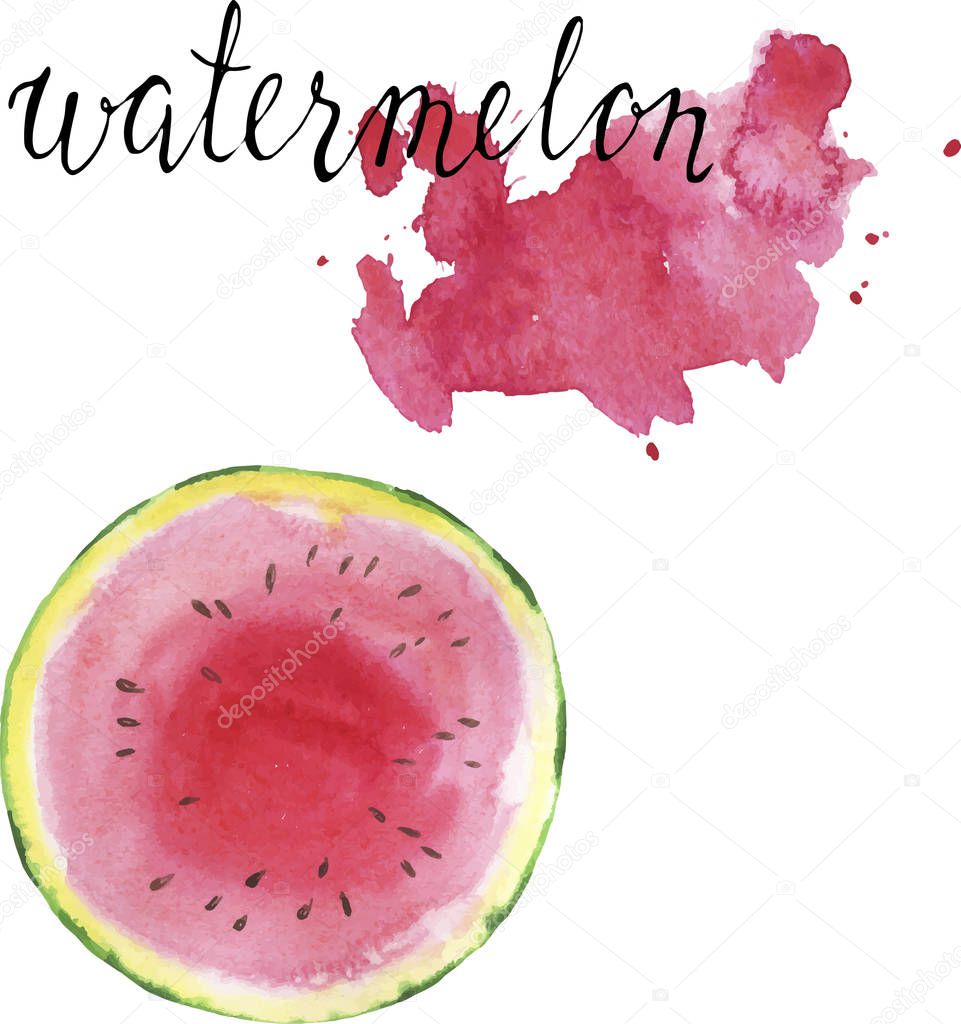 vector illustration design of fresh watermelon seamless pattern background