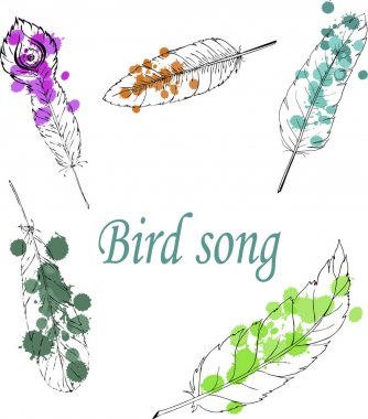 Siluet tüyler renk lekeler ile beyaz arka plan üzerinde ayarlayın. Karikatür kroki mürekkep tarafından çizilmiş. Çizilmiş vektör çizim el.