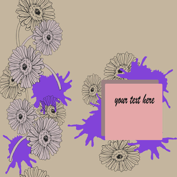 vector illustration design of flowers pattern background