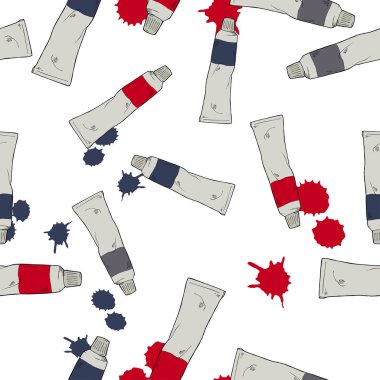 vektör çizim tasarım güzel boya Dikişsiz desen arka plan tüpler