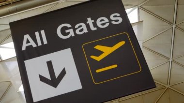 Tüm gates Havaalanı işareti