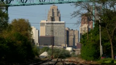 tren rayları Detroit merkezden
