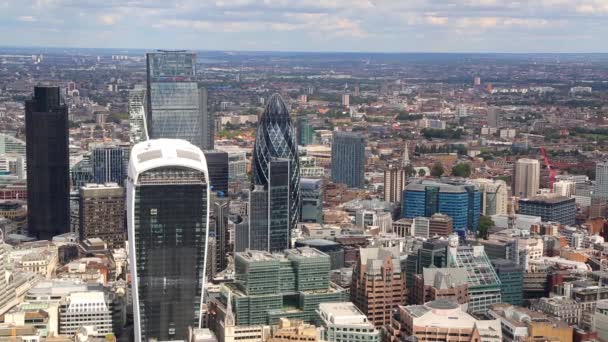 シャード ロンドン上空からの眺め — ストック動画