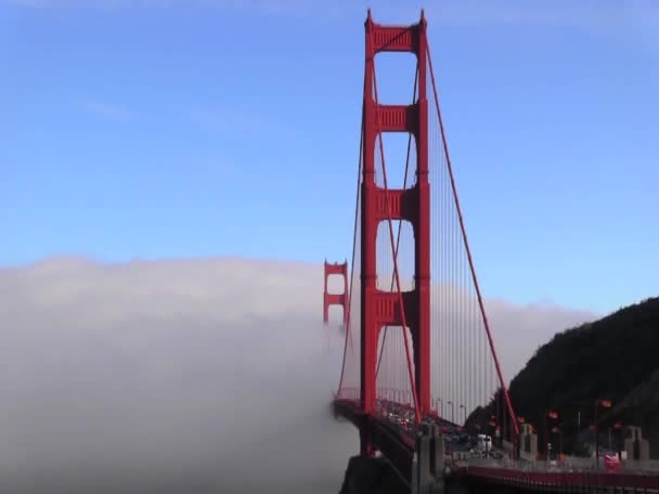 Puente de puerta de oro — Vídeos de Stock