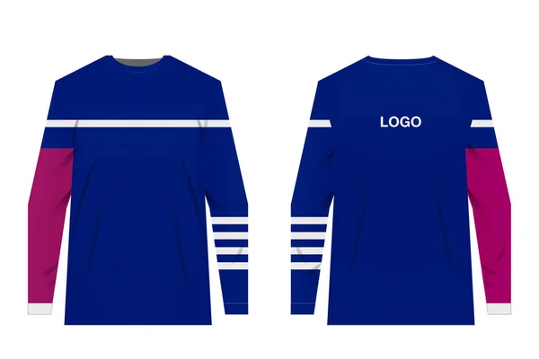 Jersey diseño ropa deportiva — Vector de stock