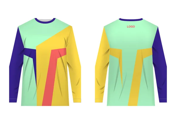 Abbigliamento sportivo di design jersey — Vettoriale Stock