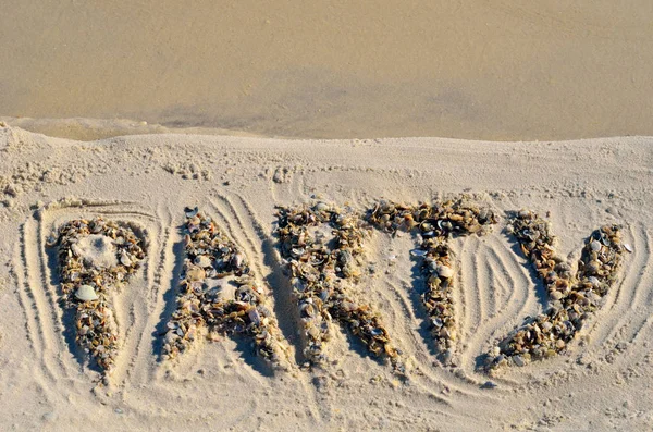 Party på gyllene sand. — Stockfoto