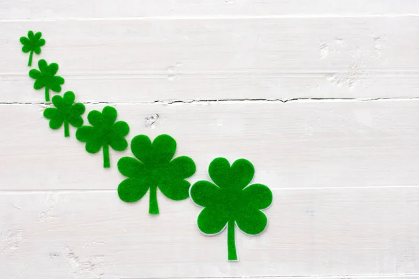 Aziz Patrick günü arka plan, yeşil yoncaları yıpranmış woo