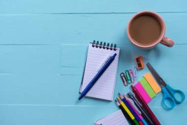 ile ofis büro ve ofis Üstten Görünüm