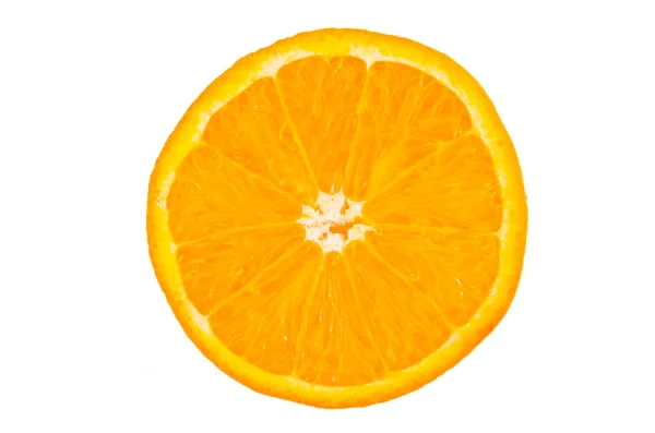 Orange Agrumes Fruits Frais Fond Blanc — Photo
