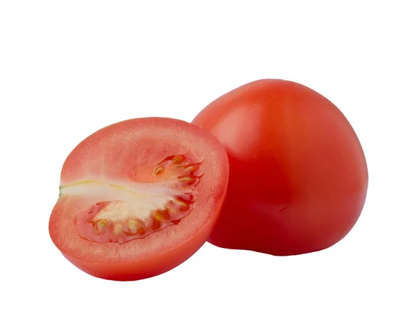 Beyaz arkaplanda domates