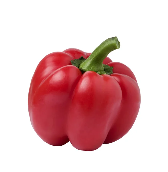 beyaz arkaplanda kırmızı biber