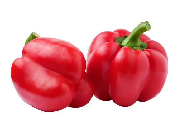 beyaz arkaplanda kırmızı biber