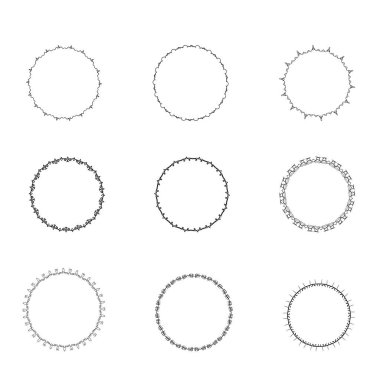 Yuvarlak çerçeve kümesi