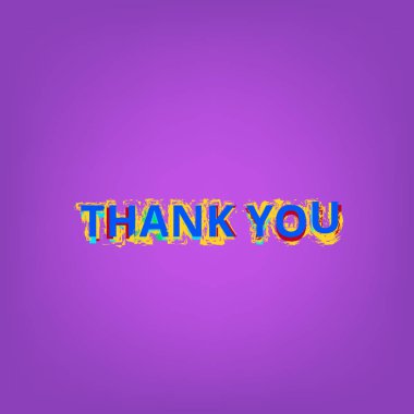 Teşekkür ederiz. vektör çizim.