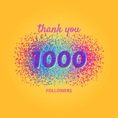 Teşekkür takipçileri kartı