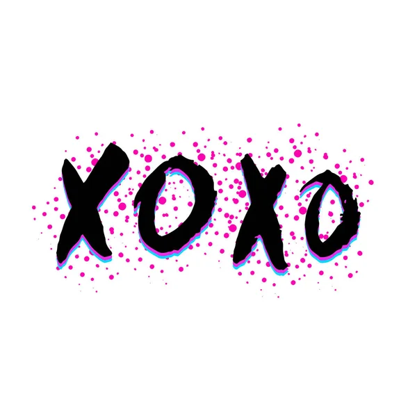 XO XO text — Διανυσματικό Αρχείο