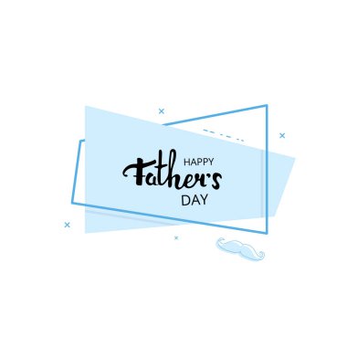 Mutlu Babalar günü kartı. Vektör çizim.