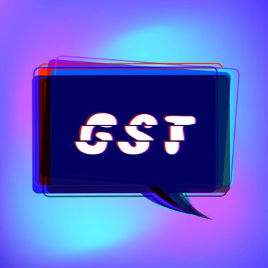 GST kartı. Vektör çizim.