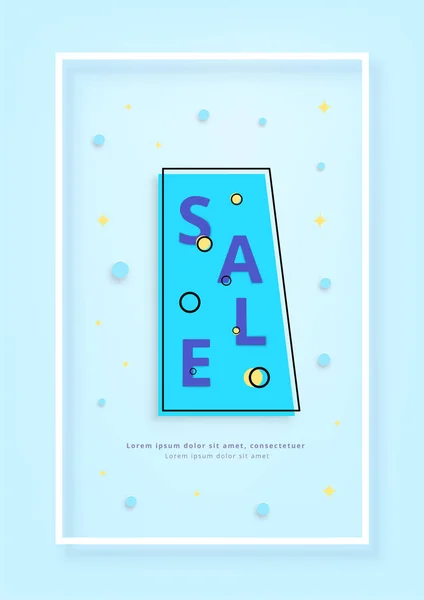 Sale banner. Vector illustration. — Stock Vector