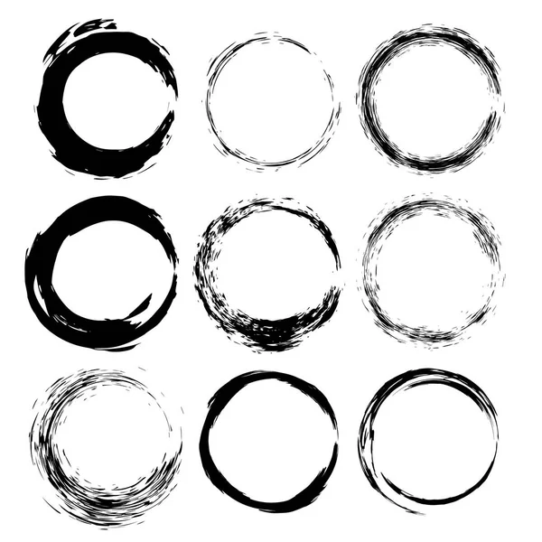 grunge çerçeve kümesi. vektör çizim.