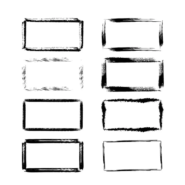 Verzameling van grunge frames. vectorillustratie. — Stockvector