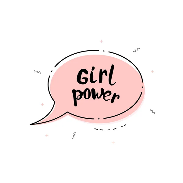 Girlpower. Vektorillustration. — Stock vektor