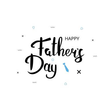 Mutlu Babalar günü kartı. Vektör çizim.