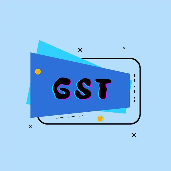 GST card. Vector illustration. — Stock Vector