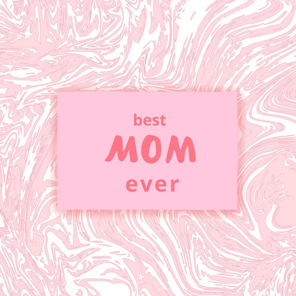La meilleure carte maman de tous les temps. Illustration vectorielle . — Image vectorielle