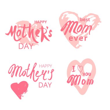 Anneler gününü ayarlayın. Vektör çizim.