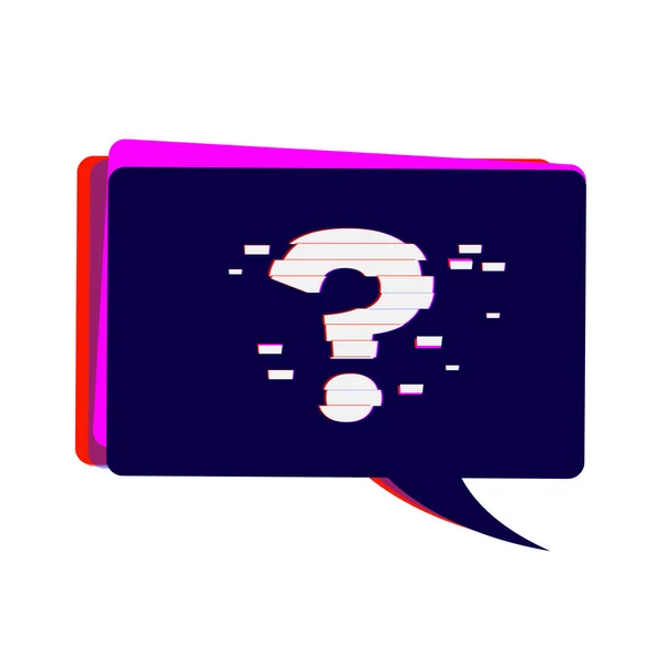 Signo de interrogación. ilustración vectorial. — Vector de stock