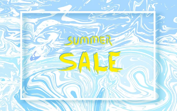 Summer Sale card. Vector Illustration. — Stock Vector