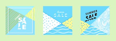 Yaz indirimi. vektör illüstrasyonu. 